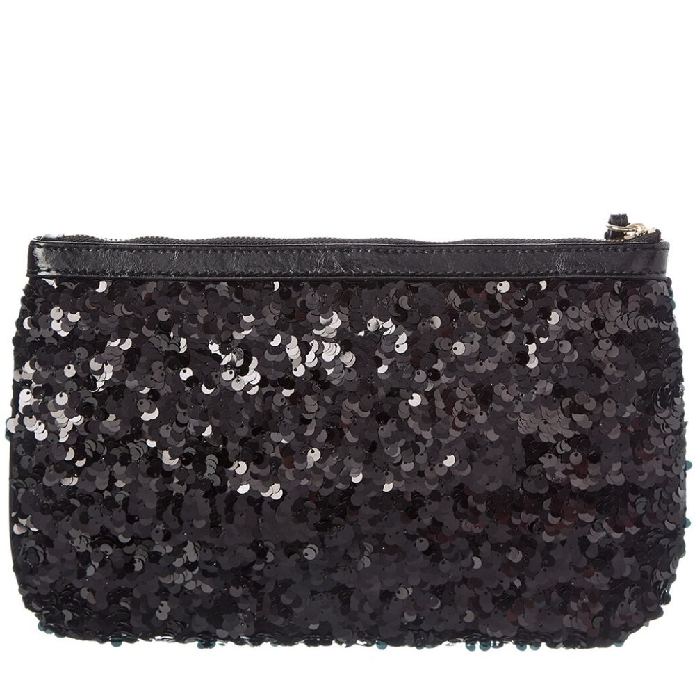 Furla Sparkling Black Sequin Wristlet - Picture 5 of 15